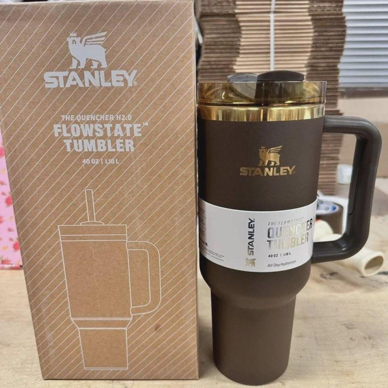 Stanley Quencher H2.0 FlowState Tumbler 40 oz – Insulated Travel Cup with Straw & Handle
