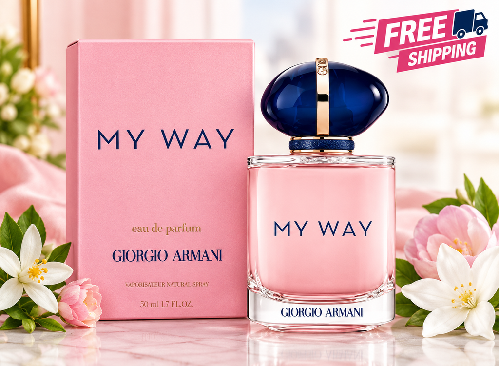 Giorgio Armani My Way Eau de Parfum for Women 50ml pink perfume bottle and box